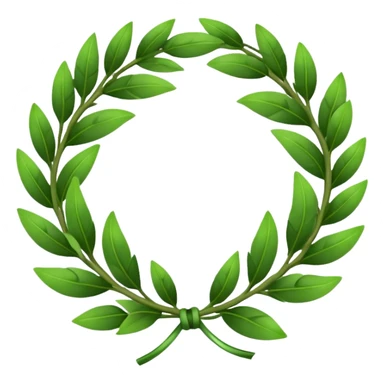laurel wreath sticker