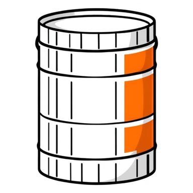 orange road construction barrel sticker