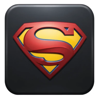 Superman Symbol Man of Steel black sticker