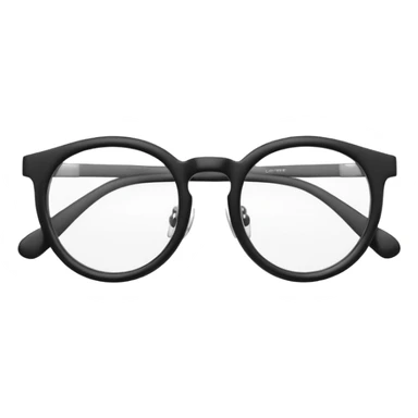 Create a high-quality 3D render that transforms the emojis 👓  into 3D objects.
 sticker