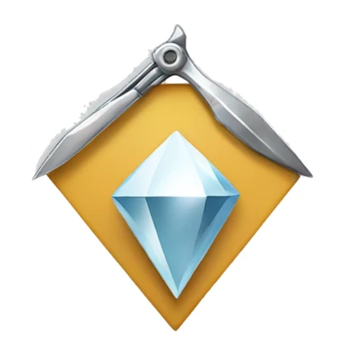 cutting a diamond with a scalpel sticker