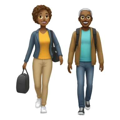 Uber Walker is a service where users can book a local companion to show them around a city or neighborhood on foot. This service would provide an informative and engaging walking experience, personalized to the user's interests. sticker