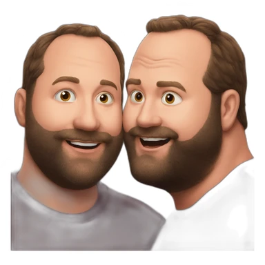 tom segura kissing bert kreischer sticker