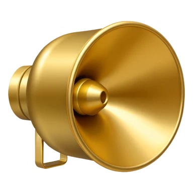 create a emoji of loudspeaker in gold color which based on this->📢 sticker