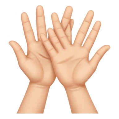 mám radost vyjádřeno rukama sticker