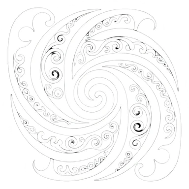 Unity Māori koru design at top sticker