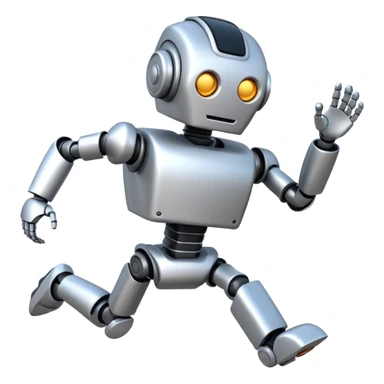 robot running right sticker