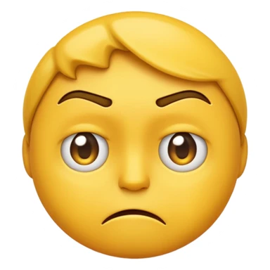 frustrated yellow emoji sticker