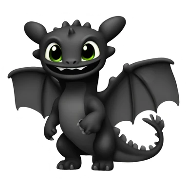 Toothless How-to-train-your-dragon outline symbol sticker