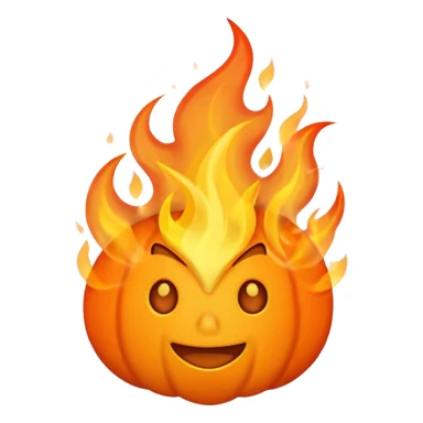 des flammes sans visage sticker
