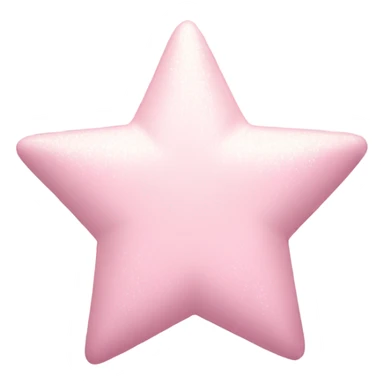 pale pink star sparkle sticker