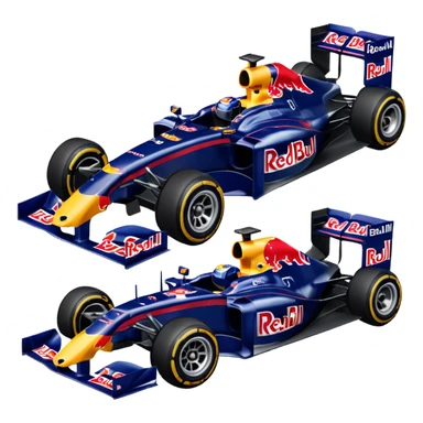 a 2010 Red Bull Formula 1 car sticker