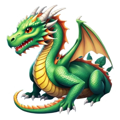 generate realistic detailed gragon in cave inside view sticker