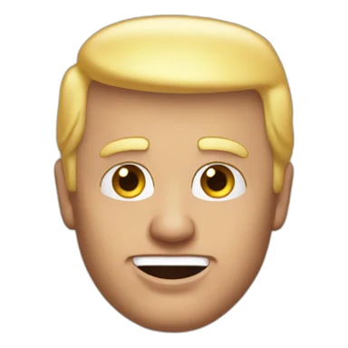 Donald trump but bald sticker