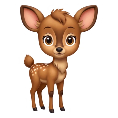 A cute full body Bambi  sticker