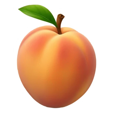 A peach with a handprint on it because it was slapped ￼ sticker