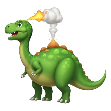 Dinosaur farting from his butt sticker