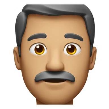 A human man with a big pig snout flared nostrils sticker