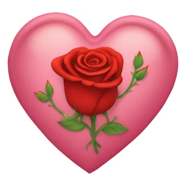 corazón rositas sticker