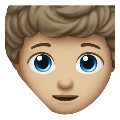 Twin newborn boys brown hair blue eyes wrapped in a blanket  sticker