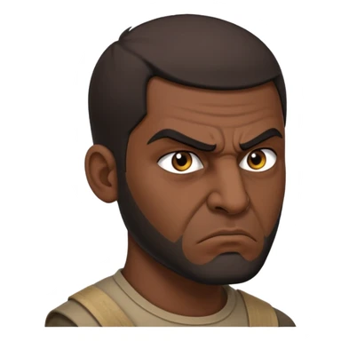 angry Iraqi, in profile sticker