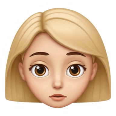 Funny caricature style cartoon, big eyes,  sticker