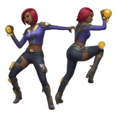 Twerking destiny 2 person sticker