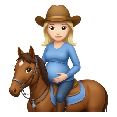 fai la ragazza del cavallo incinta sticker