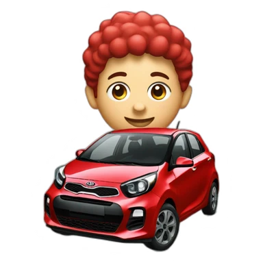 red kia picanto from 2020 sticker