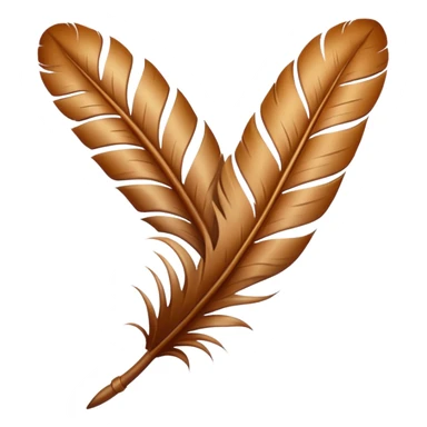 Feather with Kori pattern sticker