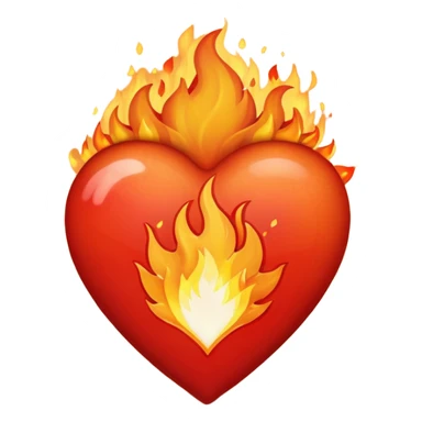 Heart, color, fire, explosion  sticker