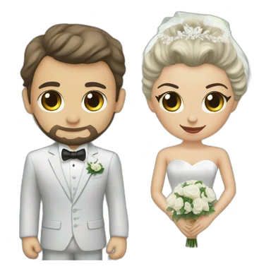 Batman & catwoman wedding  sticker