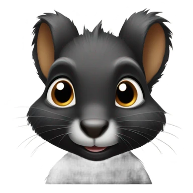 Black squirrel  sticker