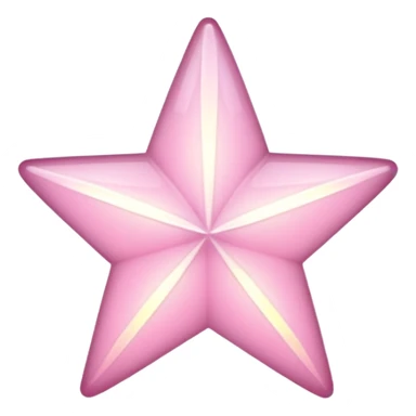 pale pink star sparkle sticker