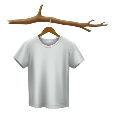 Hanger with t shirt  sticker