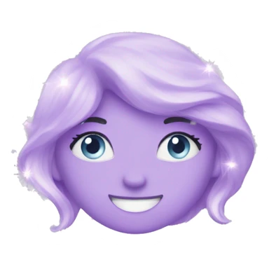 Pastel purple sparkle sticker