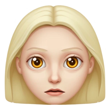 Evil expression sticker