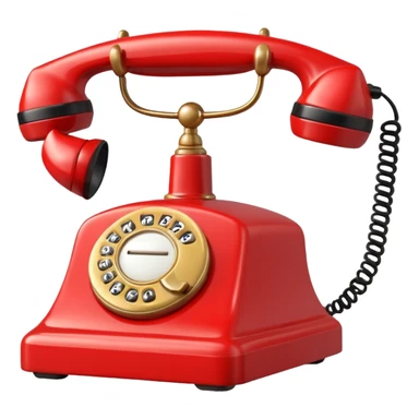 red phone ringing sticker