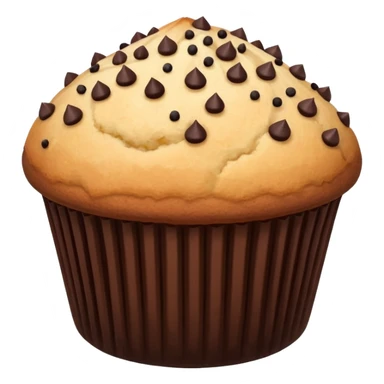 dark brown vanilla muffin chocolate sprinkles on top sticker