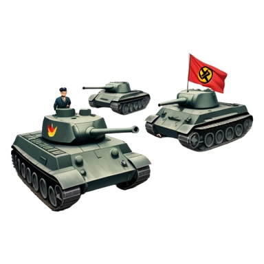 East German protest scene, 17. Juni 1953, people with protest signs saying 'Wir sind das Volk', DDR flag, Berlin Wall, Soviet tanks in background, tense mood sticker