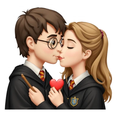 Harry Potter kissing hermione sticker