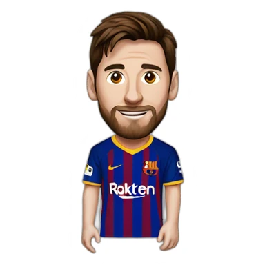 Leo Messi Barcelona Player fútbol camiseta sticker