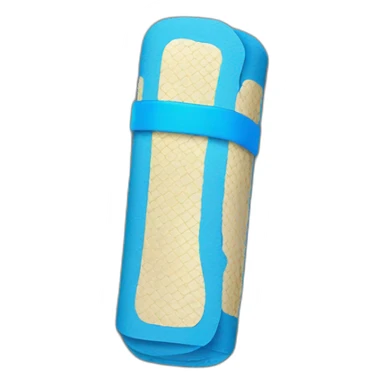 blue bandaid with python on it sticker