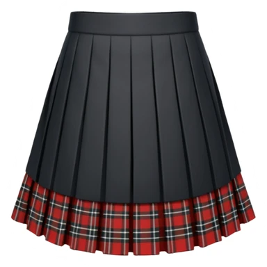 black plaid scottish skirt sticker