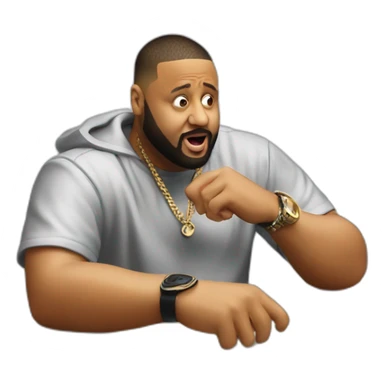 dj khaled cringing sticker