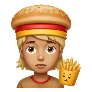 😔 this emoji with a fast over its head sticker