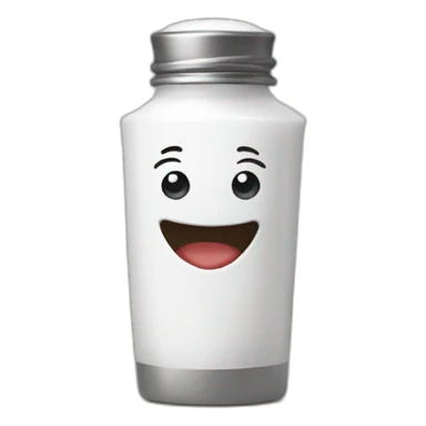 joyful salt shaker with arms sticker