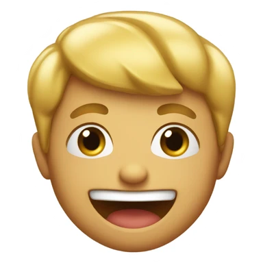 Super excited face sticker