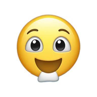 iphone with happy smile on screen facetime incoming call sticker