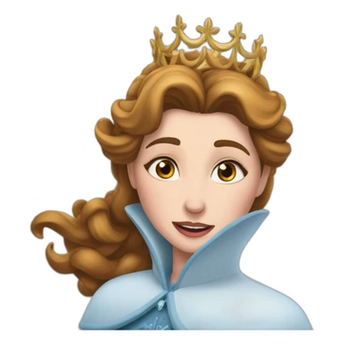 Kristoffe(la reine des neiges )tombant sur le nez sticker
